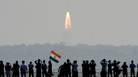 India successfully put a record 104 satellites from a single rocket into orbit on February 15 in the latest triumph for its famously frugal space agency. 