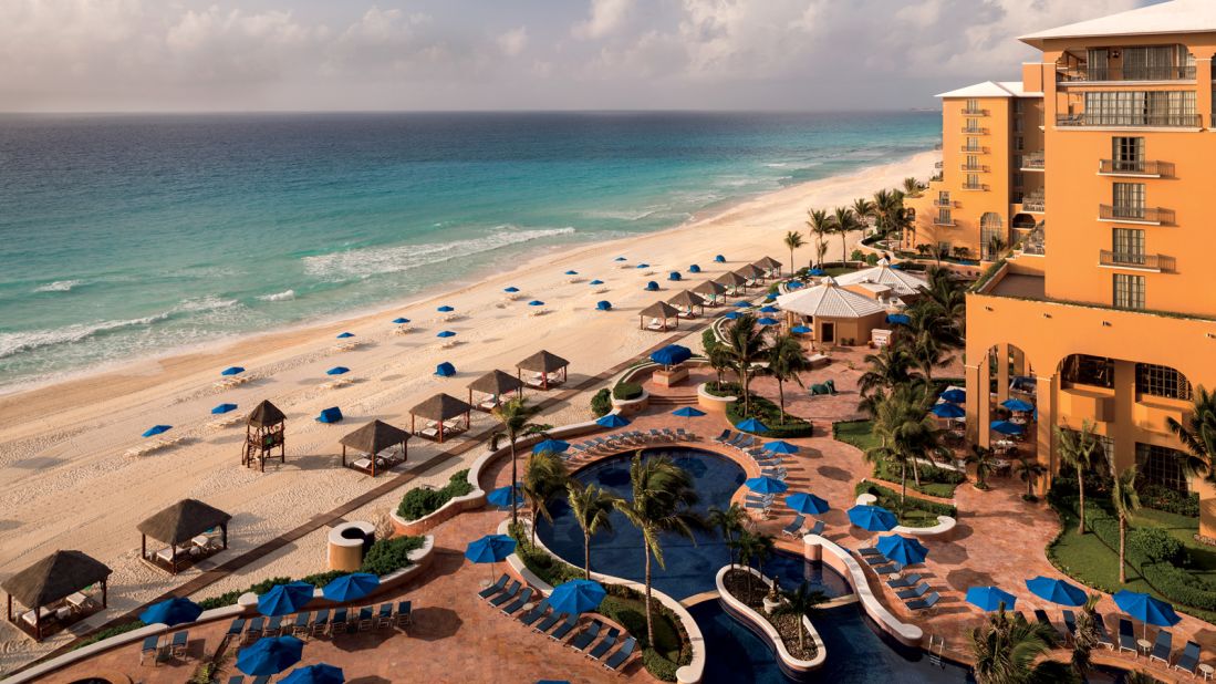 <strong>The Ritz-Carlton, </strong><strong>Cancún</strong><strong>:</strong><strong> </strong>It's hard to choose just one of Cancún's many mega-resorts, but this classic beauty's fine rooms, luxury spa and gorgeous beach stand out from the crowd.