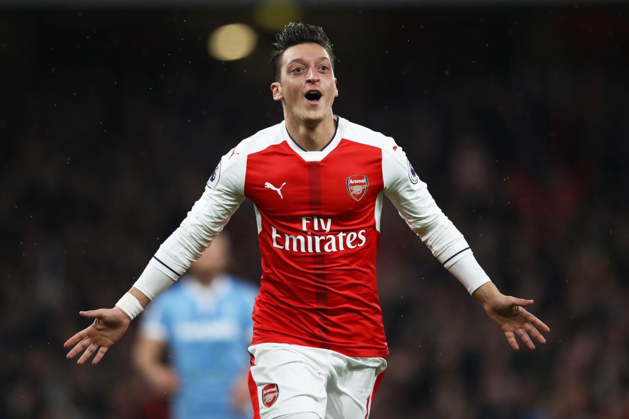 Arsenal's all-time record transfer fee of £40 million was spent on former Real Madrid man Ozil in 2013. Although his four seasons at the club have yielded three FA Cup trophies, Ozil has suffered fits adapting to the English game. After sputtering out of the gate when played as an out of position winger, his league leading 19 assists in 2016 confirmed his arrival in the Premier League. Ozil's languid demeanor, however, is a constant target for critics. 