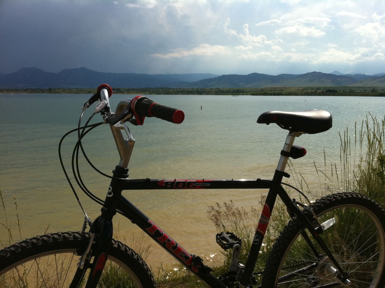 Cycle with a glorious view like this one, of the Boulder Reservoir.