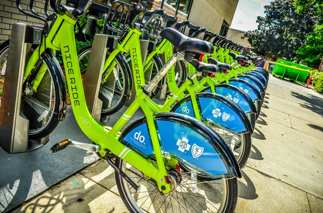 Minneapolis' Nice Ride Minnesota system is a seasonally operated bike-share system.