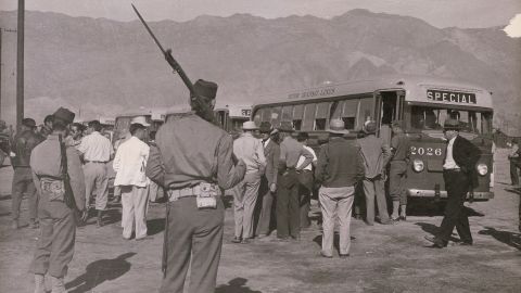 Manzanar concentration camp in California, ca. 1942. Photo by Jack Iwata.
Japanese American National Museum, gift of Jack and Peggy Iwata.