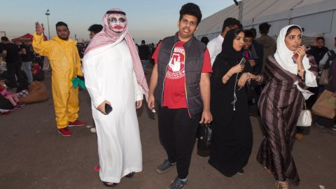 Attendees dress up and genders mix at Saudi Arabia's first Comi Con.