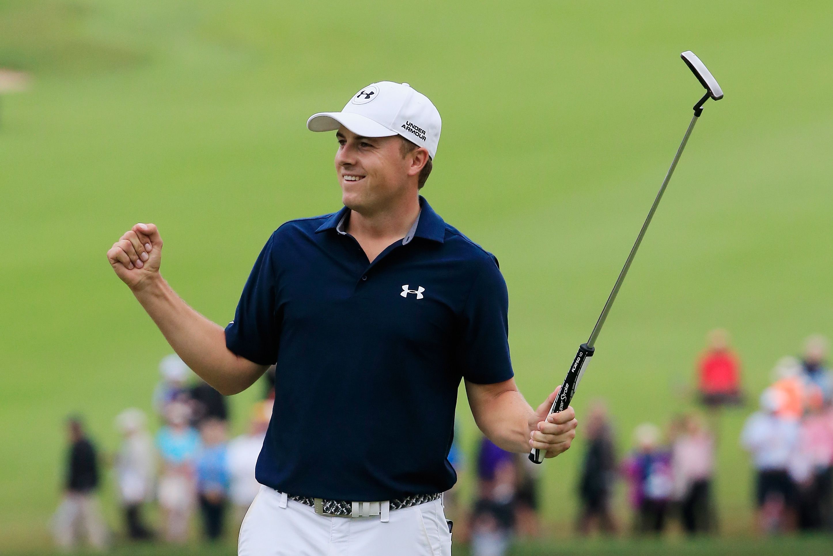 Two major wins (Masters 2015; US Open 2015; British Open 2017).