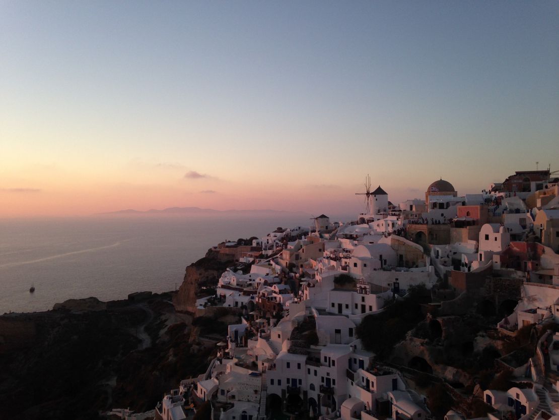 Santorini welcomed around two million tourists in 2017.