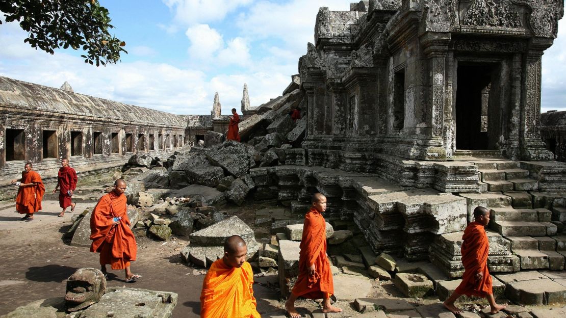 This peaceful temple complex has been the site of a tense standoff.