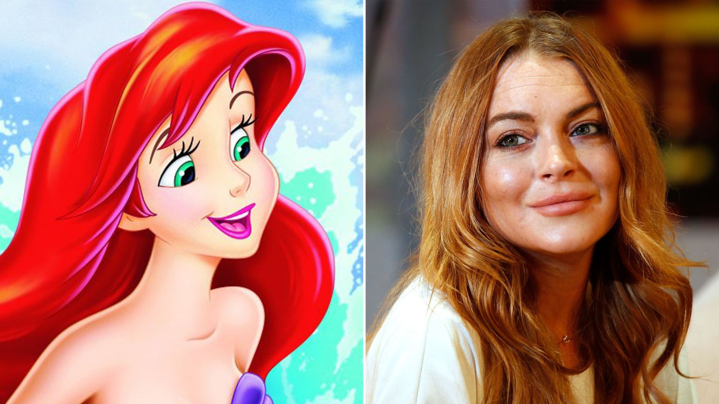 Lindsay Lohan has long said she's like to play Ariel in "The Little Mermaid." 