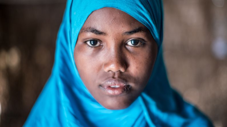 <strong>Ayan Abdi Hujale</strong>, a daughter of Mumina Hassan Aden. Their family had given away almost all of their belongings in anticipation of coming to the US. 