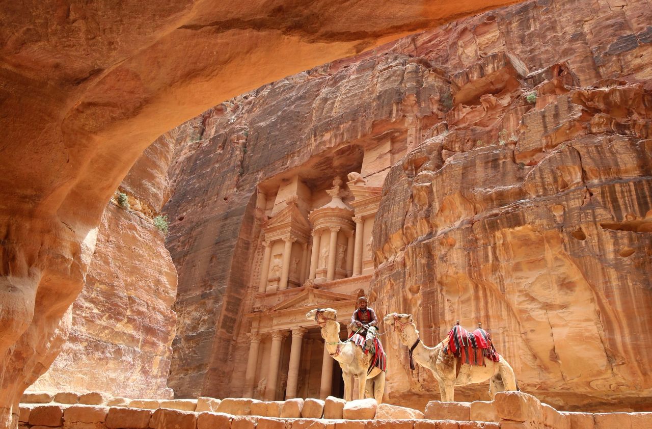 The rose rock city of Petra was chosen as one of the seven New Wonders of the World.