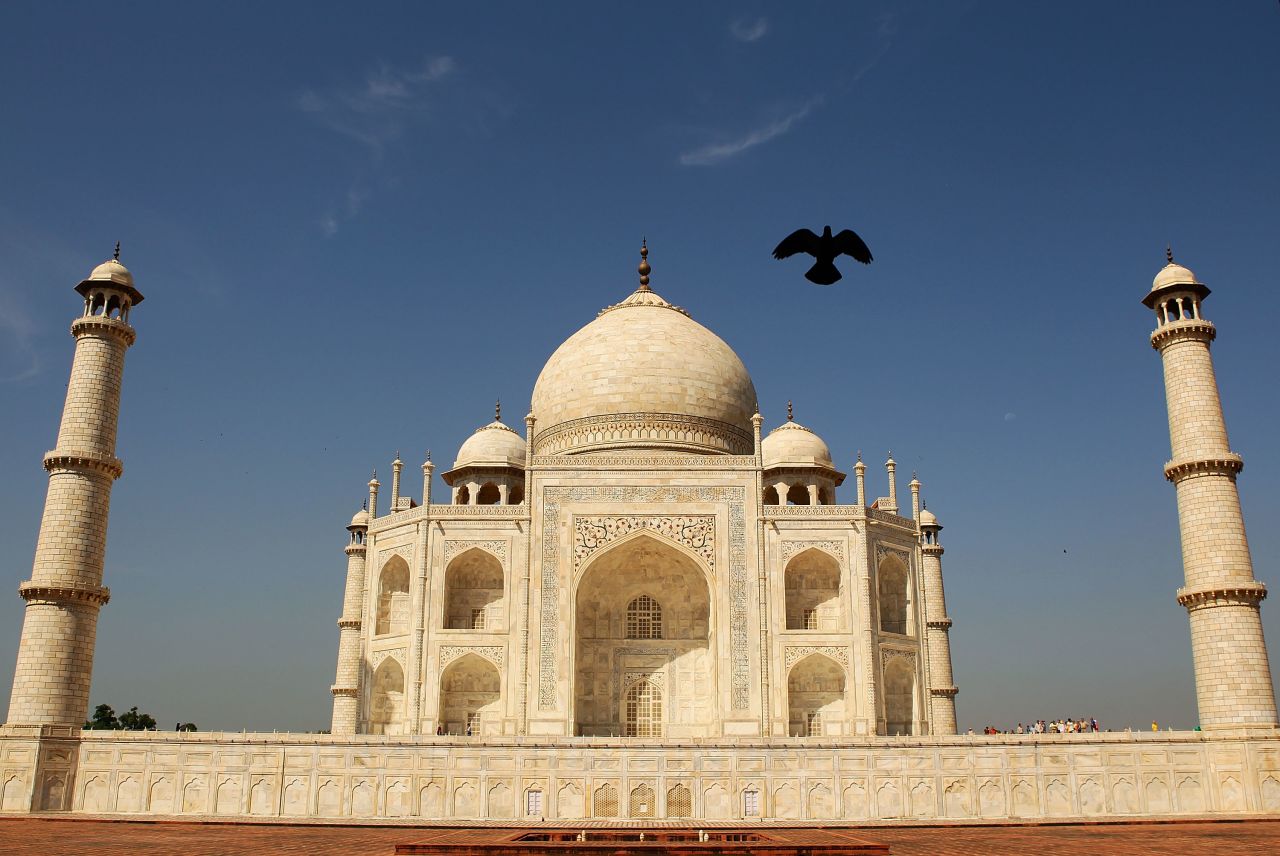 Completed in 1643, the Taj Mahal was built by the Mughal emperor Shah Jahan in memory of his third wife, Mumtaz Mahal.