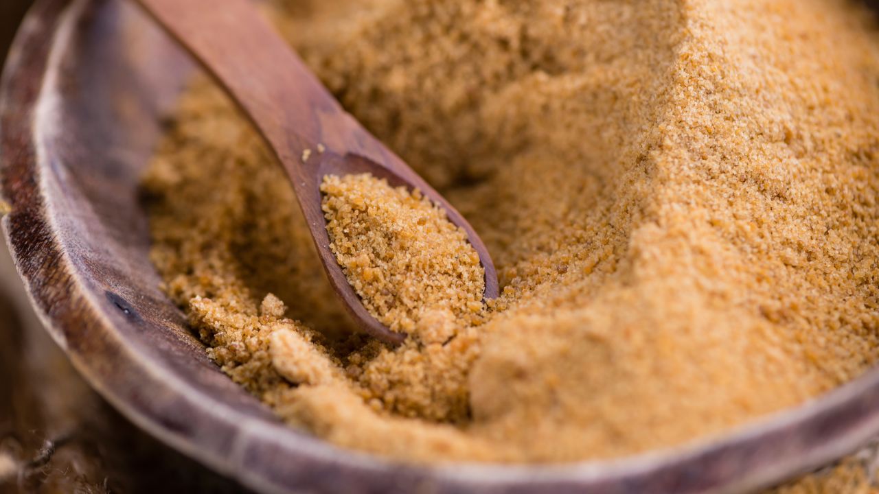 Coconut sugar provides small amounts of nutrients and contains inulin, a naturally occurring, indigestible carbohydrate that acts as a prebiotic, or "food," for beneficial gut bacteria.