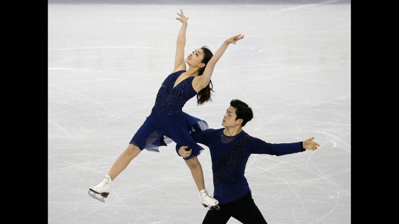 US ice dancers Maia and Alex Shibutani compete at the Four Continents event in Gangneung, South Korea, on Friday, February 17. The siblings won the silver medal.
