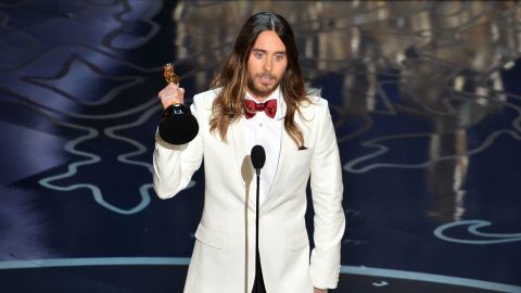 "...This is for the 36 million people who have lost the battle to AIDS. And to those of you out there who have ever felt injustice because of who you are or who you love, tonight I stand here in front of the world with you and for you." -- Jared Leto, accepting the best actor in a supporting role award for his role in "Dallas Buyers Club" at the 86th Academy Awards on March 2, 2014 at the Dolby Theater