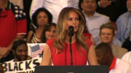 First lady Melania Trump at a rally