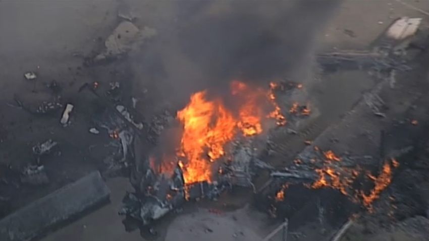 A plane crashed into a shopping center in Melbourne