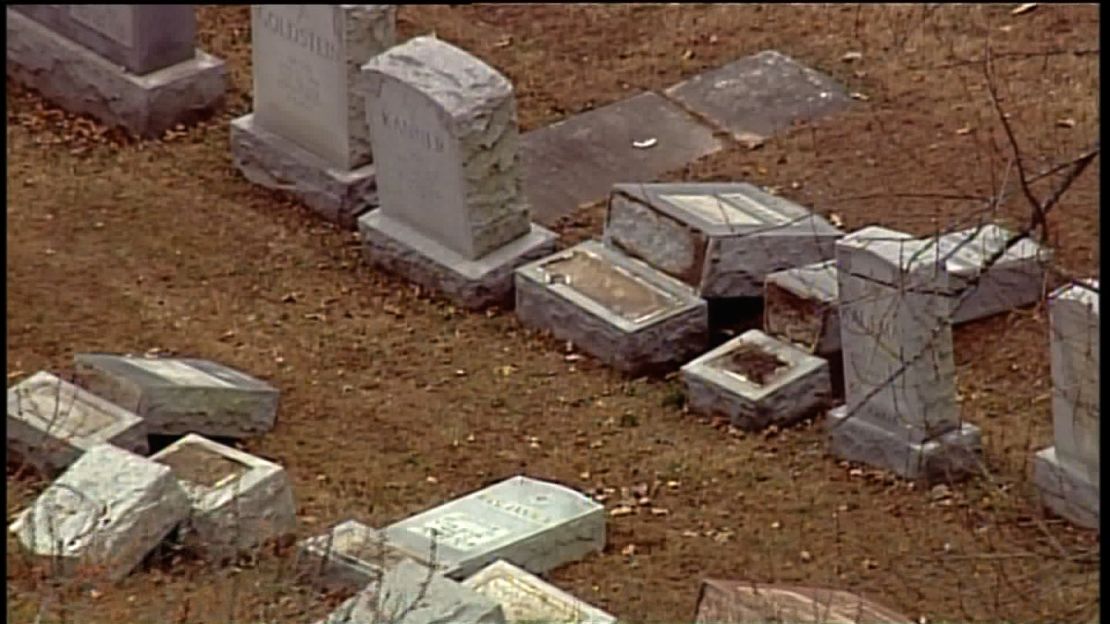 Police are investigating the damage to headstones at Missouri's Chesed Shel Emeth Society cemetery.