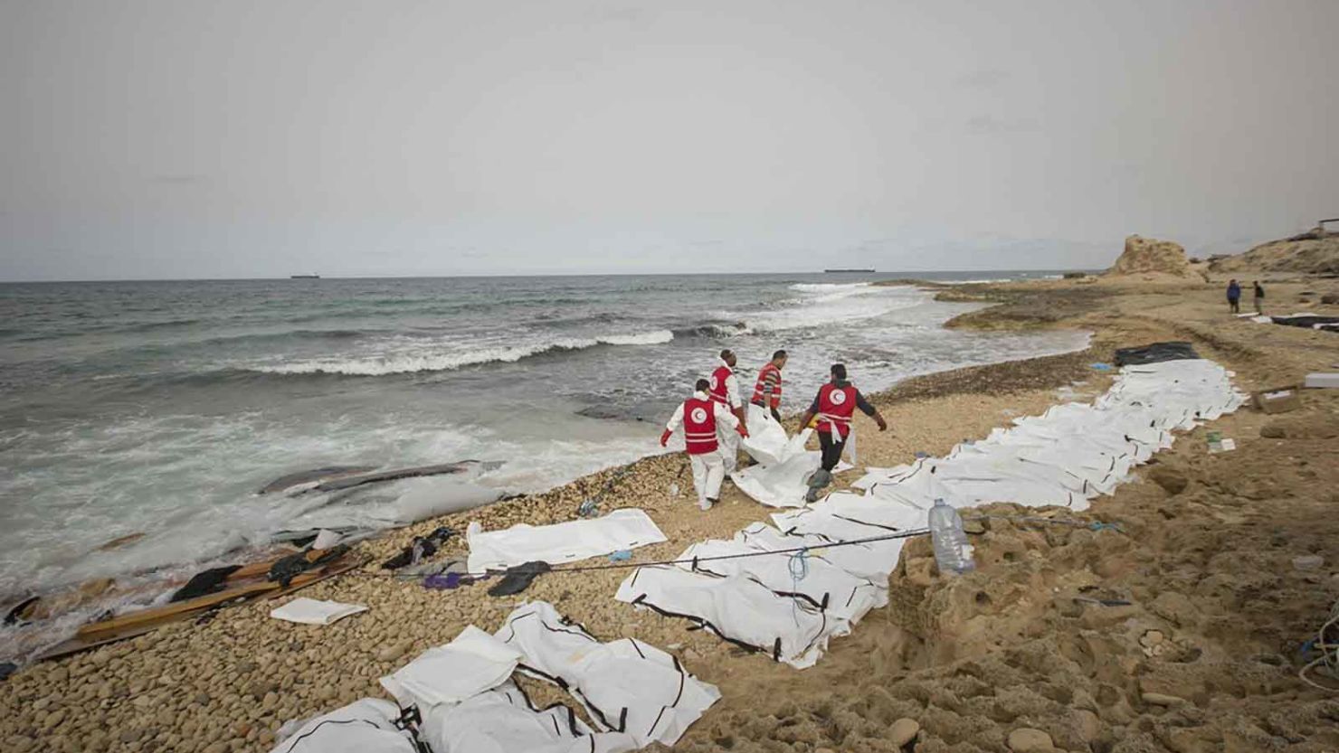 The IFRC for the Middle East and North Africa posted photographs of the recovery to its Twitter account.