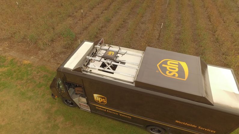 Amazon  isn't the only delivery company dipping into drones. UPS demonstrated a human-drone tag team system with integrated storage and launch facilities built into one of their iconic brown vans. <a href="index.php?page=&url=http%3A%2F%2Fmoney.cnn.com%2F2017%2F02%2F21%2Ftechnology%2Fups-drone-delivery%2Findex.html"><strong>Read more.</strong></a>
