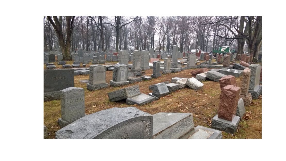 Ron Glazer went to the Chesed Shel Emeth Society to see if his parents' and grandparents' graves had been vandalized. 