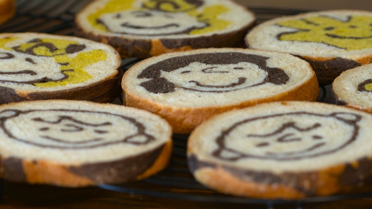 A Charlie Brown "illustration" loaf from Japan's Konel Bread. 