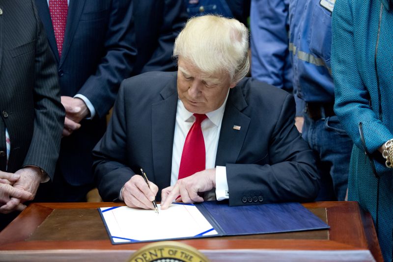 These are the bills Trump signed into law in his first year as