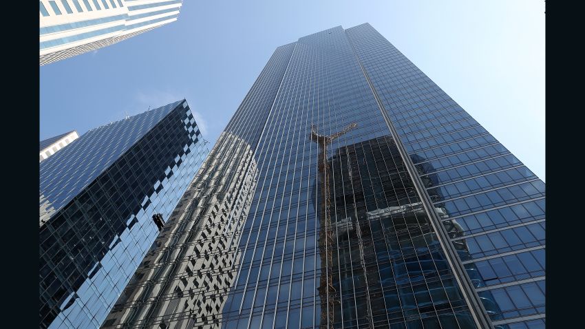 SAN FRANCISCO, CA - AUGUST 11:  A view of the Millennium Tower on August 11, 2016 in San Francisco, California. A $500 million lawsuit has been filed against building owner the owner of the Millennium Tower, Millennium Partners, and the Transbay Joint Powers Authority after it was revealed that the building had sunk 16 inches into the ground and is leaning two inches to the northwest. The 58-story, 419-residence building was completed in 2009.  (Photo by Justin Sullivan/Getty Images)