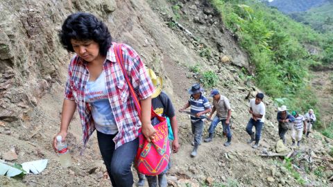 Cáceres was a tireless campaigner on behalf of the indigenous Lerca people.