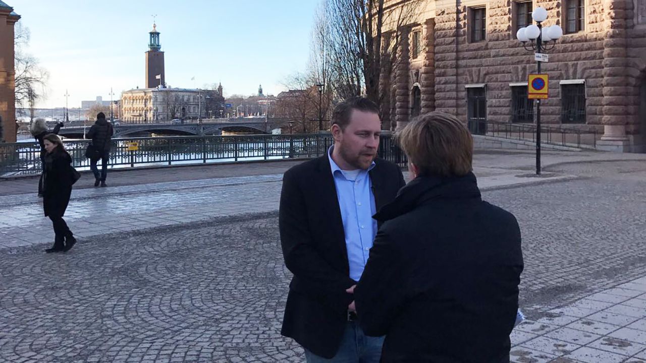 Lawmaker Mattias Karlsson of the right-wing Sweden Democrats says his country is in crisis.