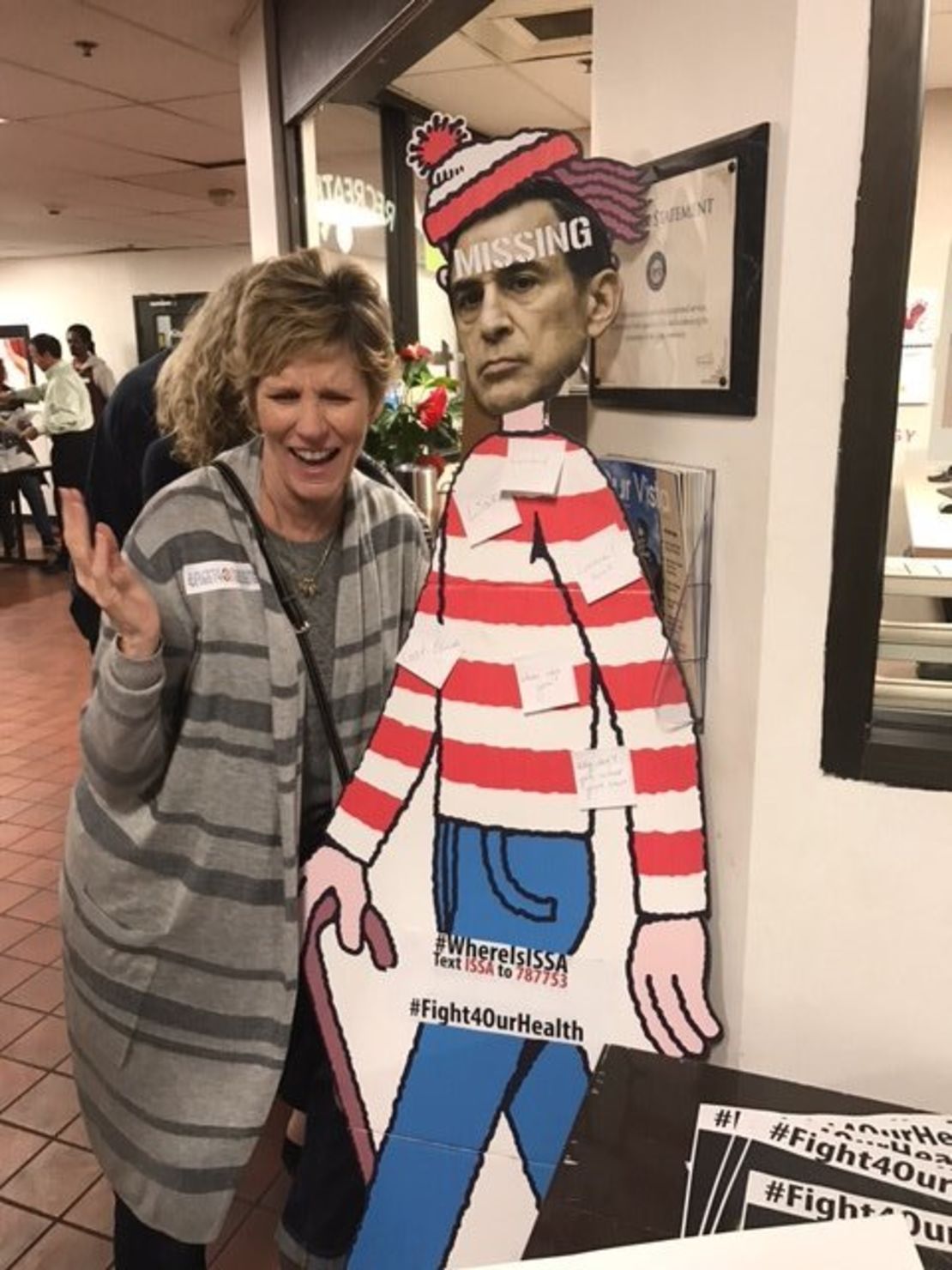 Rep. Darrell Issa is refashioned as the star of "Where's Waldo."