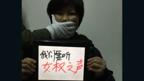"We want to hear women's voices." Chinese feminists say they have been gagged online.