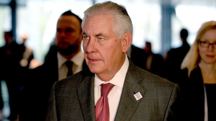 US Secretary of State Rex Tillerson arrives to attend a meeting on Syria at the World Conference Center in Bonn, western Germany, February 17, 2017. / AFP / POOL / Oliver Berg (Photo credit should read OLIVER BERG/AFP/Getty Images)