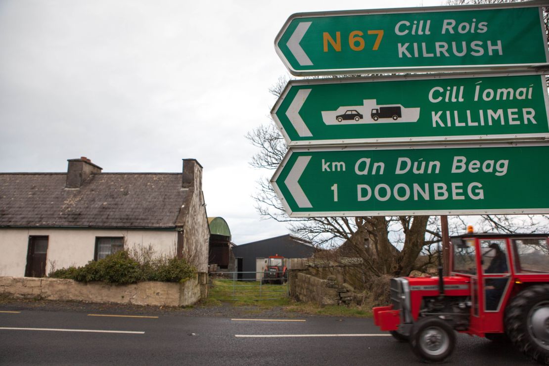 Doonbeg town, population 765, is a tight-knit rural community which won Ireland's "Pride of Place" award in 2015 -- a national honor demonstrating a village with strong community ties. 