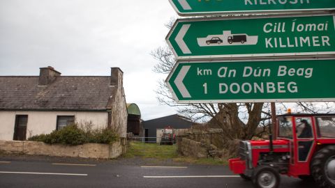 Doonbeg town, population 765, is a tight-knit rural community which won Ireland's "Pride of Place" award in 2015 -- a national honor demonstrating a village with strong community ties. 
