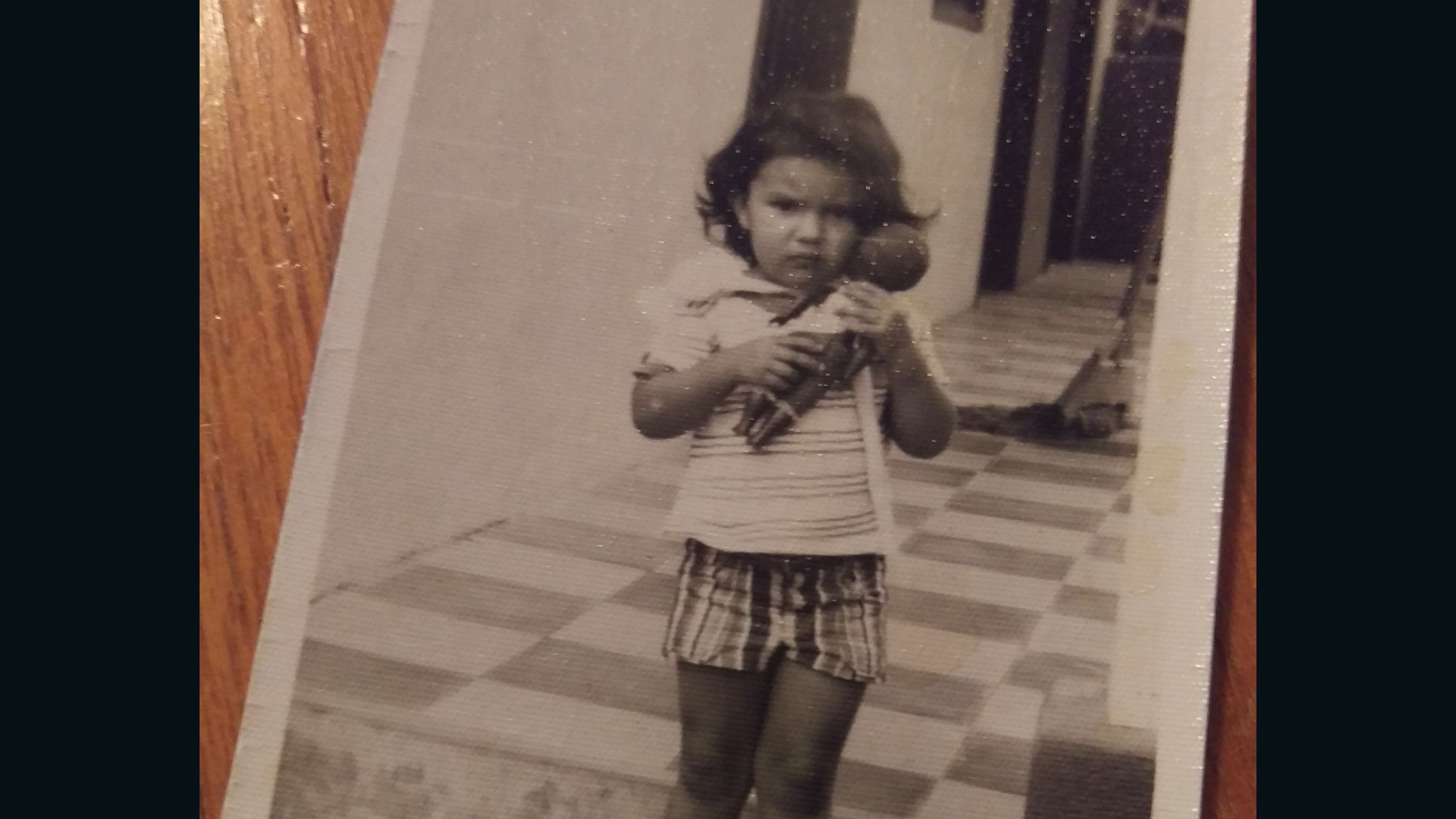 Berta Cáceres, pictured as a toddler in Honduras. Her nephew says she learned from a young age to care about less fortunate people. 