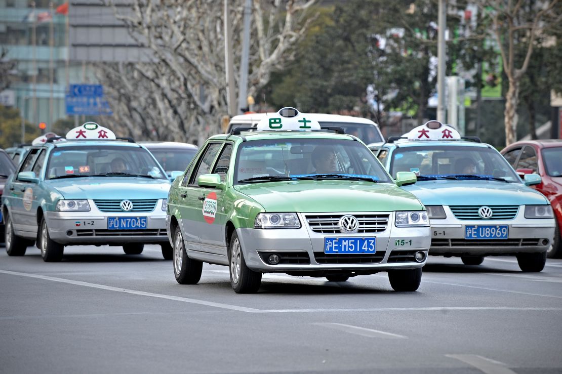 With Shanghai's cabs you need to wipe your feet ... after you get out.