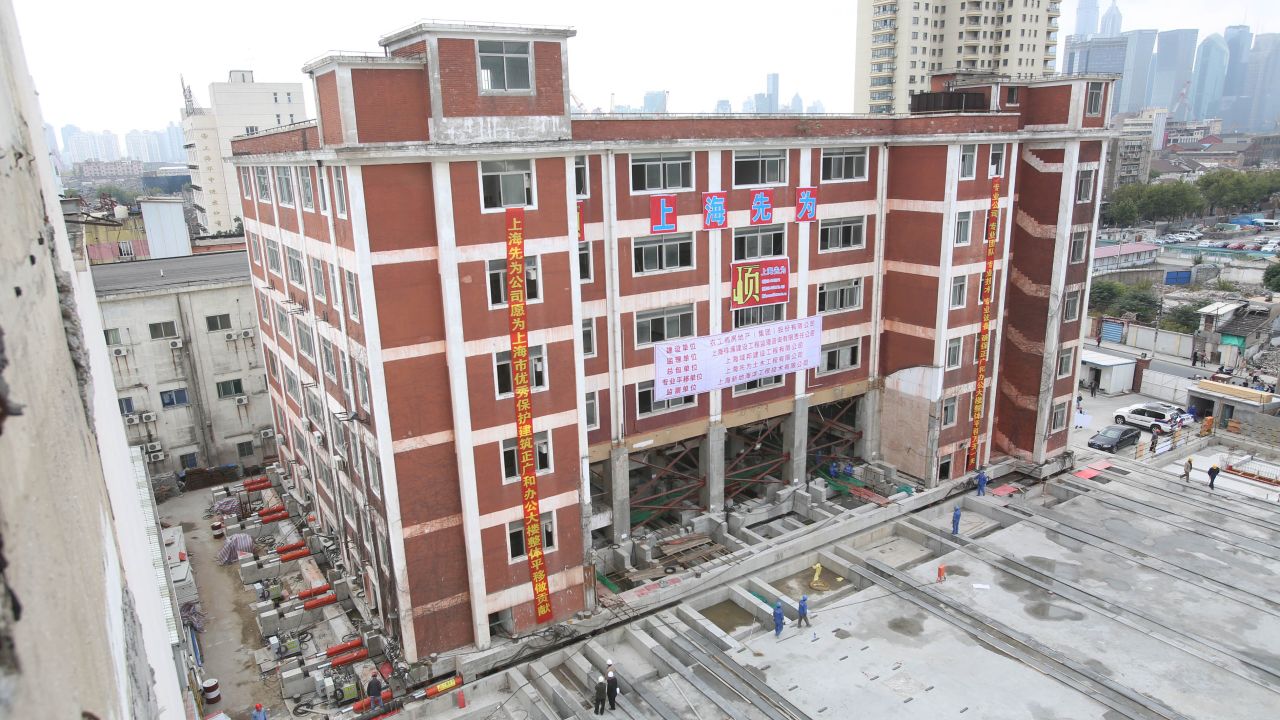 The 78-year-old six-storey Zhengguanghe Building made history as the heaviest structure ever moved.