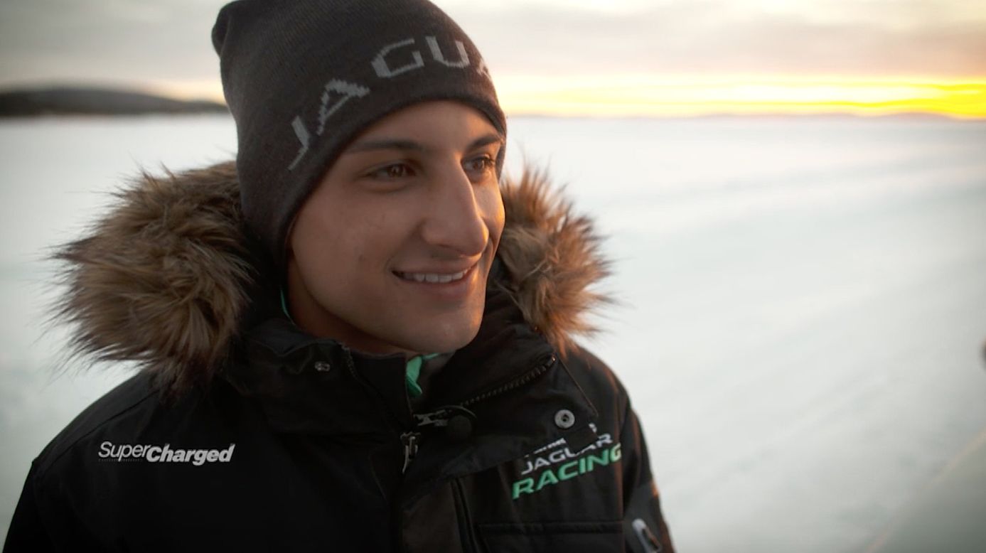 Jaguar Racing driver Mitch Evans traveled more than 10,000 miles from his home in New Zealand to northern Sweden. 