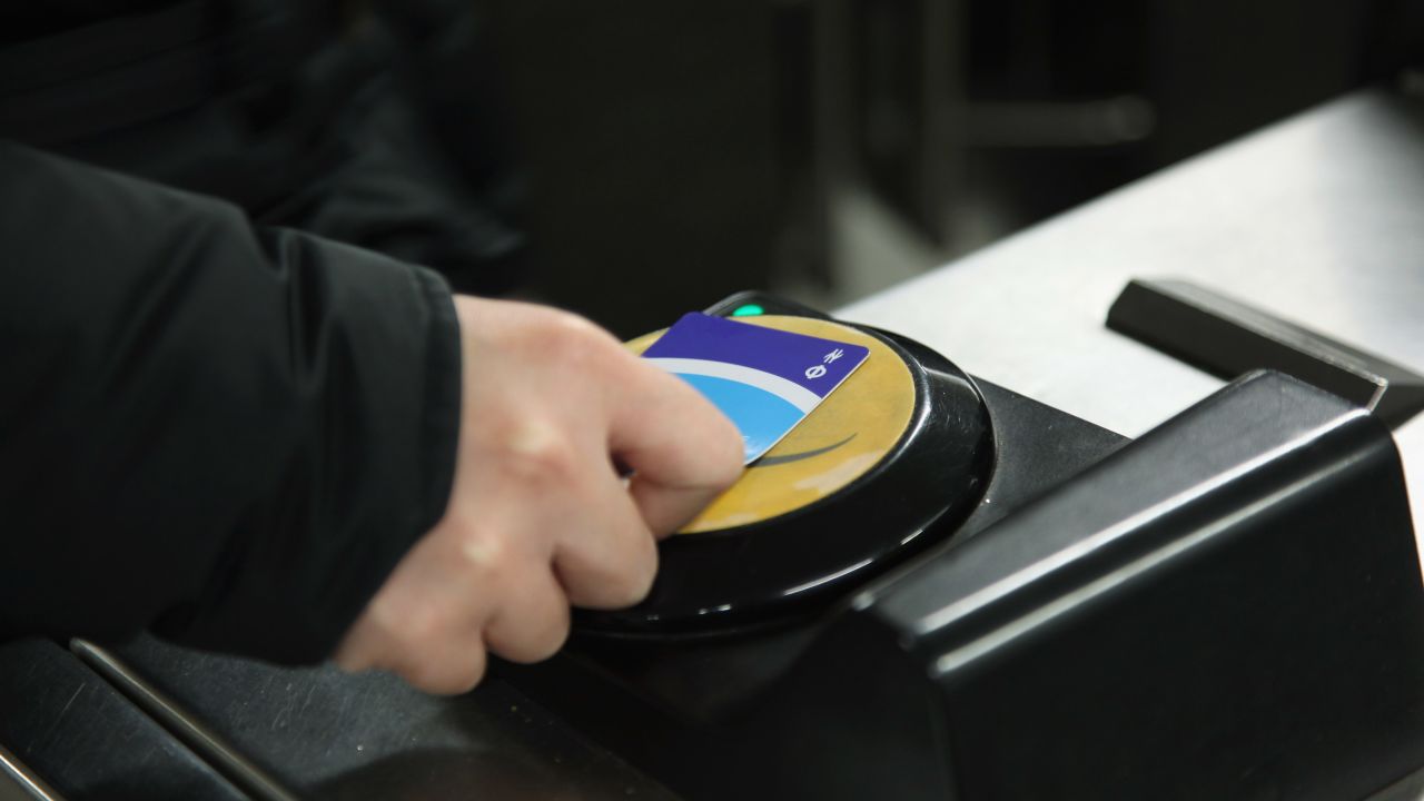 Scary Tube moment: the rejecting "bloop" of a credit-less card.