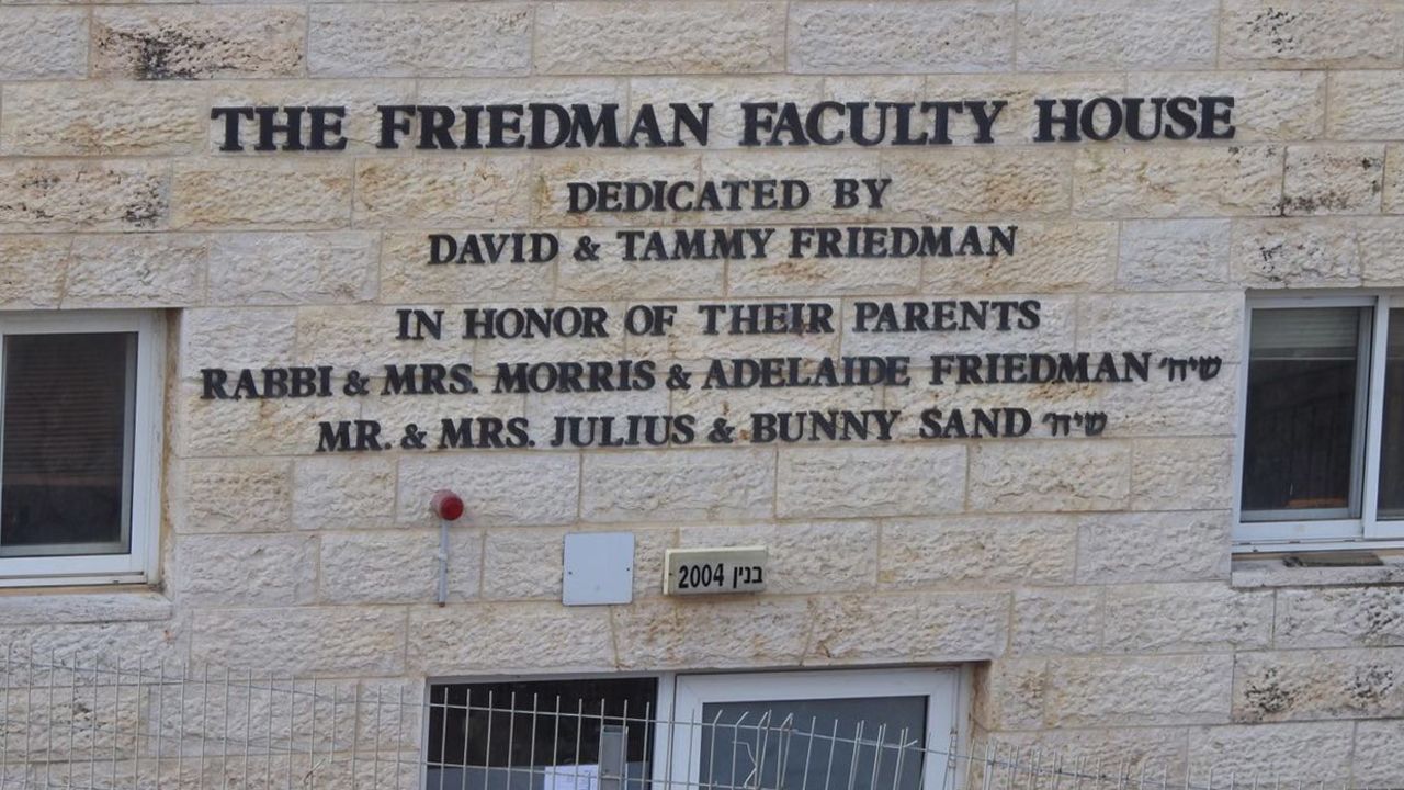 David Friedman's name is hugely visible in Beit El.