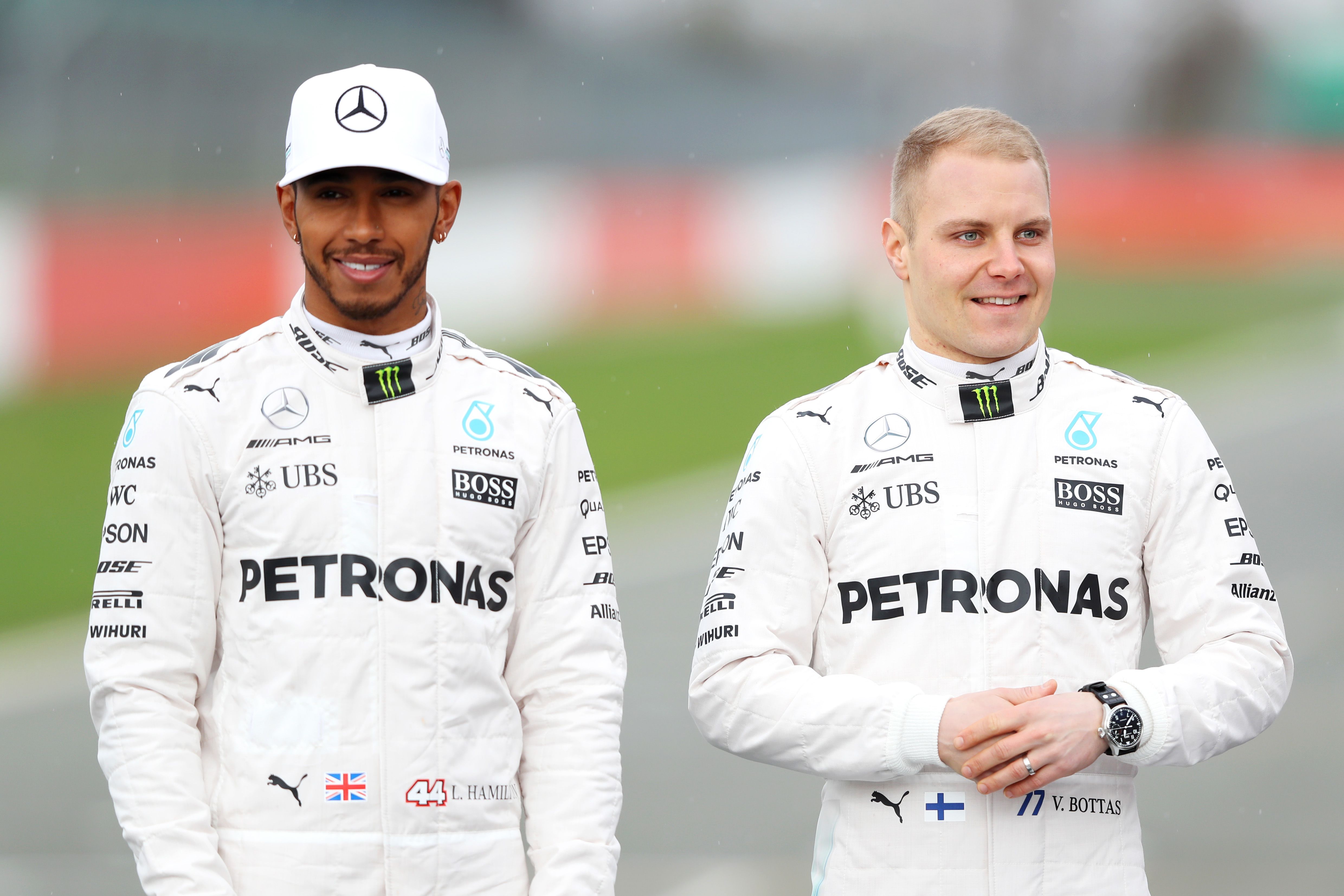 Hamilton is joined by Bottas -- the Finn replaces reigning world champion Nico Rosberg, who retired a few days after clinching the 2016 title at the season-ending Abu Dhabi Grand Prix. 