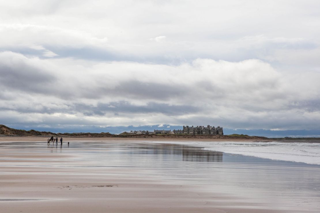 Trump International Golf Links Ireland sits on a fragile ecosystem of interlinked, rare sand dunes overlooking Doughmore Bay.