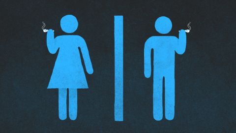 bathroom people marijuana illustration
