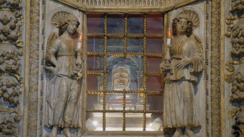 Saint Catherine of Siena was known for her miraculous visions and her work helping the sick and poor. Today visitors to the city can see a slightly macabre memorial to her. More than 600 years after her death, Saint Catherine's head remains on display at the Basilica of San Domenico.