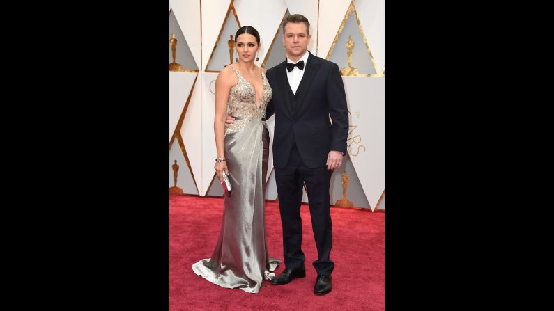 Luciana Barroso and Matt Damon