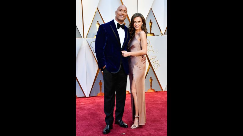 Dwayne Johnson and Lauren Hashian