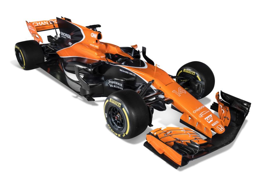 "This year, we have high hopes that McLaren can come back to where it belongs," Fernando Alonso said during the car's unveiling at McLaren's Technology Center in Woking, England.