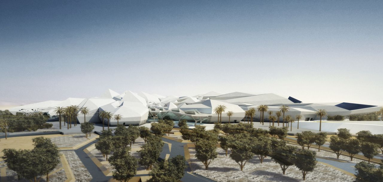 The impressive King Abdullah Petroleum Studies and Research Center, Riyadh, Saudi Arabia is currently in the works.