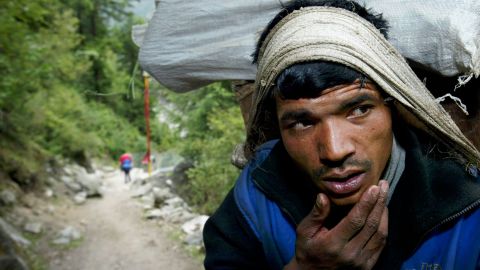 Sherpas have to make sure that everyone gets a similar load or risk inciting friction amongst porters.