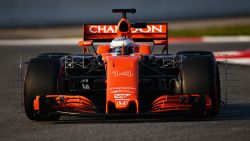 MONTMELO, SPAIN - FEBRUARY 27: Fernando Alonso of Spain driving the (14) McLaren Honda Formula 1 Team McLaren MCL32 on track  during day one of Formula One winter testing at Circuit de Catalunya on February 27, 2017 in Montmelo, Spain.  (Photo by Dan Istitene/Getty Images)