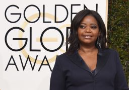 Octavia Spencer attends the Golden Globe Awards last month. 